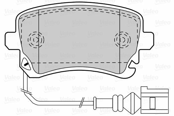 VALEO 670671 | Fren Balata Arka 03-Tprt.T-5 + Fs