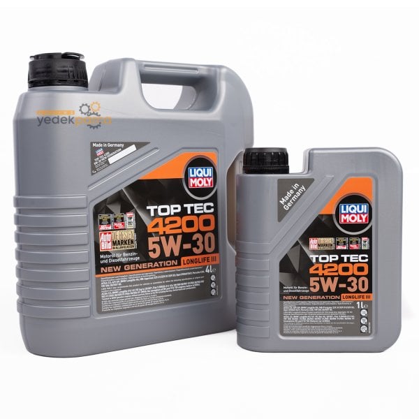 LIQUI MOLY 5W-30 Motor Yağı Tam Sentetik Top Tec 4200 5 Litre (3715 - 8972)