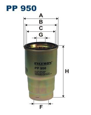 FILTRON PP950 | Mazot Filtresi Corolla-Avensis-Yaris D-4D
