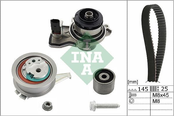 INA 530066530 | Triger Seti Su Pompalı Sensörlü A1 14-18 Ibiza 15-17 Toledo Rapid 15-19 Fabia Polo 14-1.4Tdı Cusa C