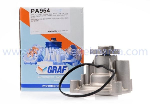 GRAF PA954 | Seat Leon 2006-2012 Model Arası 1.4 TSI Motor Su Pompası Devirdaim