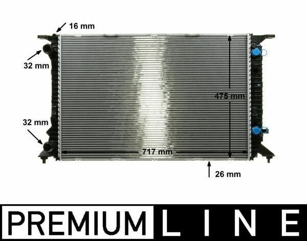 MAHLE CR910000P | Radyatör 08-Aı.A4-A5-Q5 1.8Tfsi-2.0Tfsi- TDI *P.H**