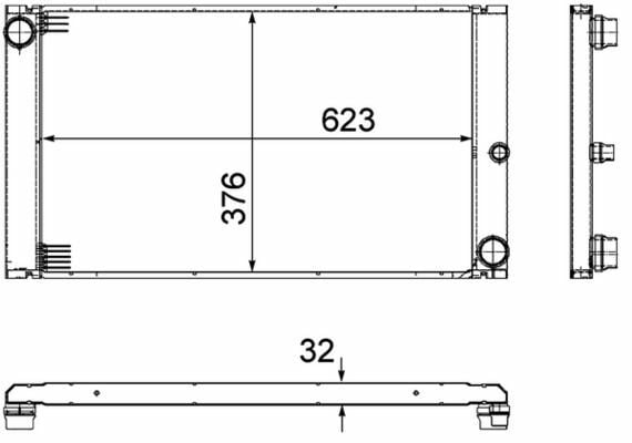 MAHLE CR766000P | Radyatör E-60 / 61 N-54 E-65 / 66 M-57 N
