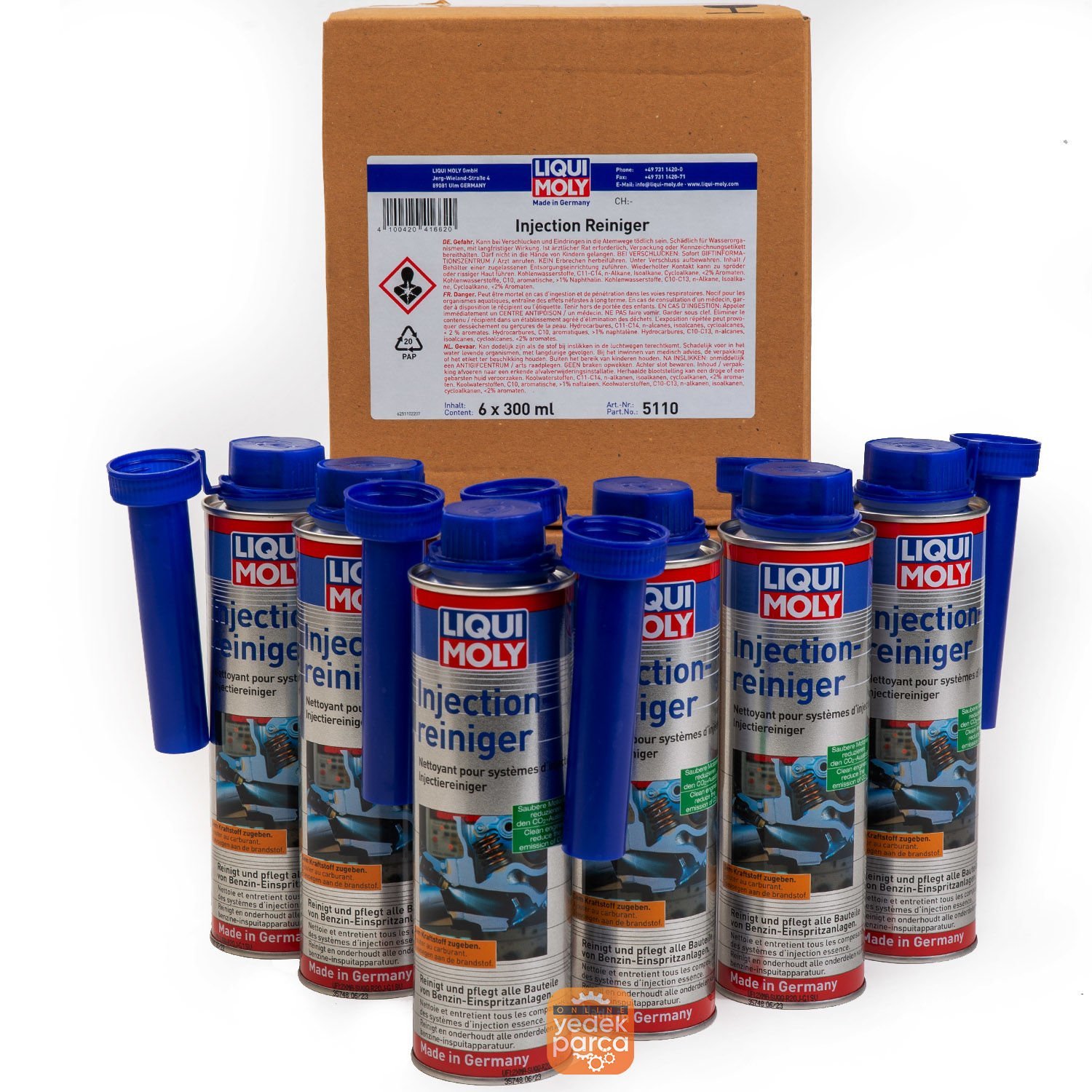 LIQUI MOLY 5110 | Benzinli Enjektör Temizleyici 300 ml (5110) 6 Lı Paket