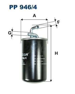 FILTRON PP946-4 | Yakıt Filtresi Jeep Compass 2.0 4×4 06 -