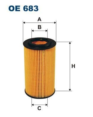 FILTRON OE683 | Yağ Filtresi 04-Accord-Frv-CRV 2.2Cdti