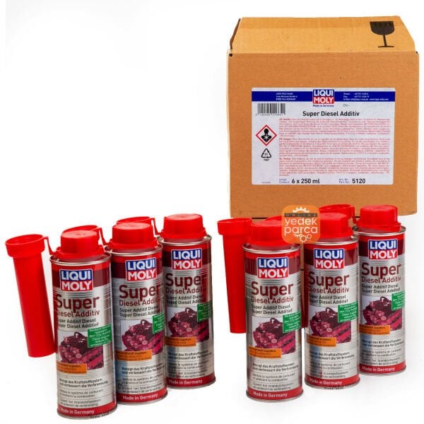 LIQUI MOLY 5120 | Süper Dizel Yakıt Katkısı Enjektör Ve Yanma Odası Temizleyici 250 ML () 6 Lı Paket
