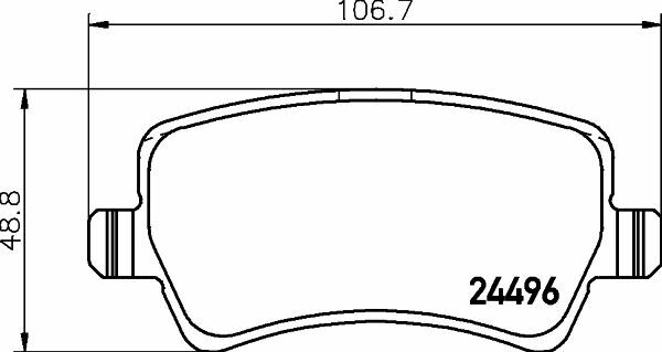 HELLA PAGİD 8DB355025-401 | Fren Balatası Arka Landrover Freelander