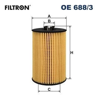 FILTRON OE688-3 | Yağ Filtresi Golf VII Passat A3 III Octavia 1.6 2.0 Crafter 17-Man Tge 16 -