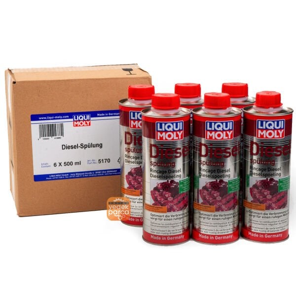 LIQUI MOLY 5170 | Dizel Enjektör Temizleme Yakıt Katkısı (5170) 6 Lı Paket