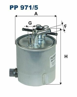 FILTRON PP971-5 | Mazot Filtresi 06-X-Traıl 2.2 Dci4×4
