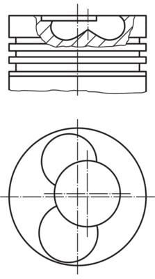 MAHLE 0305402 | Piston Polo 1.4 TDI Amf-Bnm 1.2 Cyl (80,01mm)
