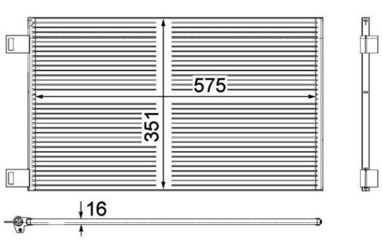 KALE 358220 | Renault Kango 3 1.5 dCi Klima Radyatörü
