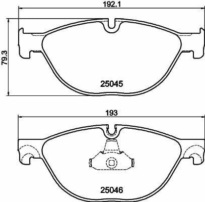 HELLA PAGİD 8DB355015-251 | Fren Balatası Ön BMW F01-F02-F10