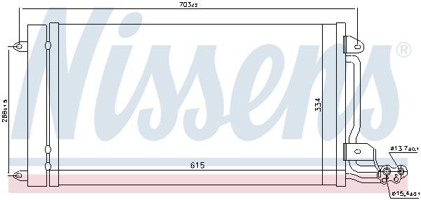 NISSENS 940093 | Klima Radyatörü VW Polo Ibiza Fabia 2009 -