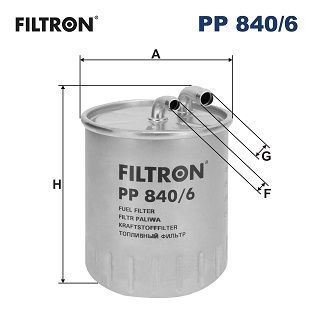 FILTRON PP840-6 | Mazot Filtresi 01-08 C-Seri (C200-C220)