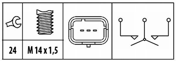 HELLA 6ZF181612-071 | Geri Vites Müşürü V-Class W447 14-Vito W447 14-Cıtan 415 12 -