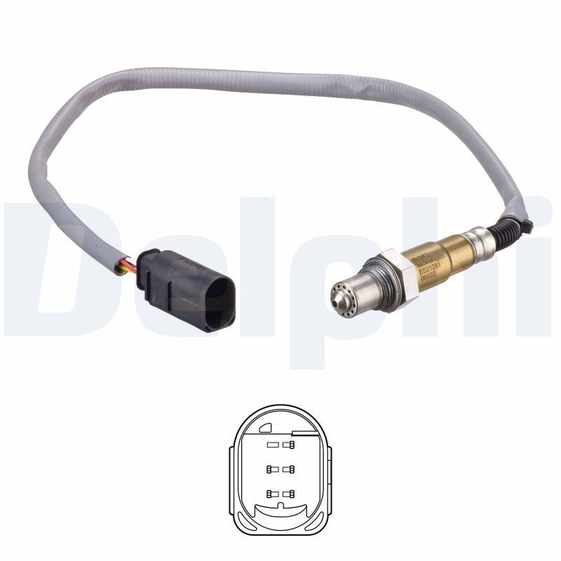 DELPHI ES21281-12B1 | Lambda Sensörü 12-17 C-Seri (W204) E-Seri (W212-W213)