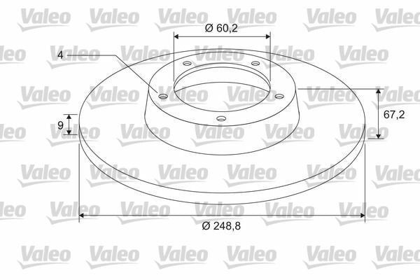 VALEO 675405 | Disk + Rulman Arka (Ad) 01-Pt.307-C4 (Kutu-Fıyat:Tek)