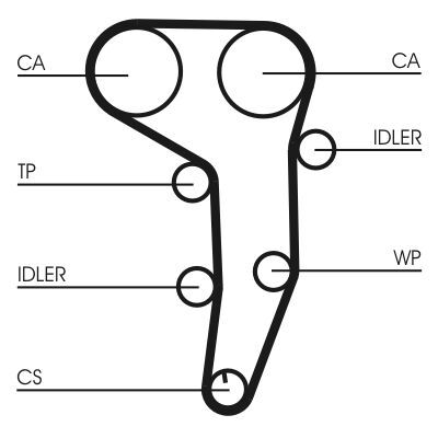 CONTINENTAL CTAM CT1051WP2 | Triger Seti + Su Pompası