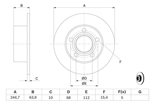 BOSCH 0986478132 | Fren Diski Arka Passat B5 (3B2) 96-0045078 45139 1.8 T 2.3 Vr5 1.9 TDI 1.9 TDI 2.8 V6 1.9 TDI 2.5 TDI 2.0 1.9 TDI 2.8 V6 Passat B5 Variant (3B5) 97-0045078 45139 1.8 T 2.3 Vr5 2.8 V6 1.9 TDI 1.9 TDI 1.9 TDI 2.5 TDI Passat B5 98-06 / 100