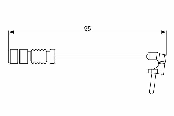 BOSCH 1987474901 | Fren Balata Kablosu On 98-A-Seri (W168) C-Seri (W202) E-Seri (W124-W210)