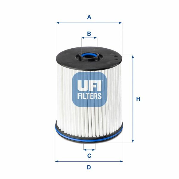 UFI 26.E2X.02 | Yakıt Filtresi Opel Insignia B 18-B16dte-B16dth-A20dth-D20dtr-B20dth