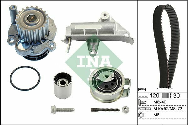 INA 530017730 | Triger Tk + Devirdaim 99-02 Golf.IV-Bora-Passat-A6 1.9Tdi