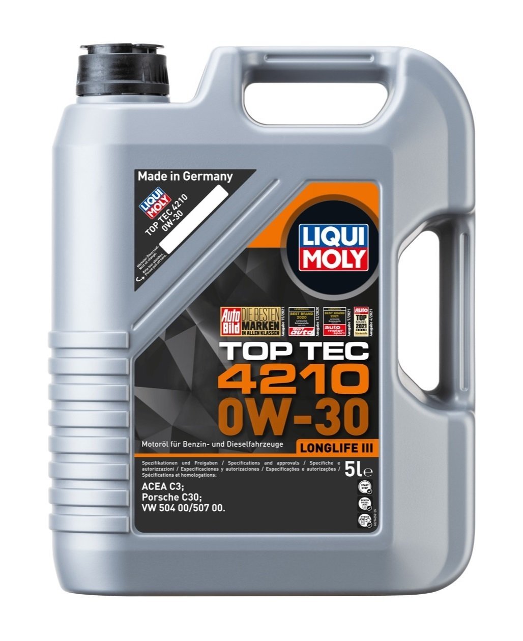 LIQUI MOLY 21605 | 0W-30 VW Motor Yağı Tam Sentetik TOP TEC 4210 5 Litre (21605)