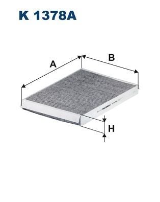 FILTRON K1378A | Kabin Filtresi Karbonlu-(Audi A4 16-A5 17-Q5 17-Q7 16 -)