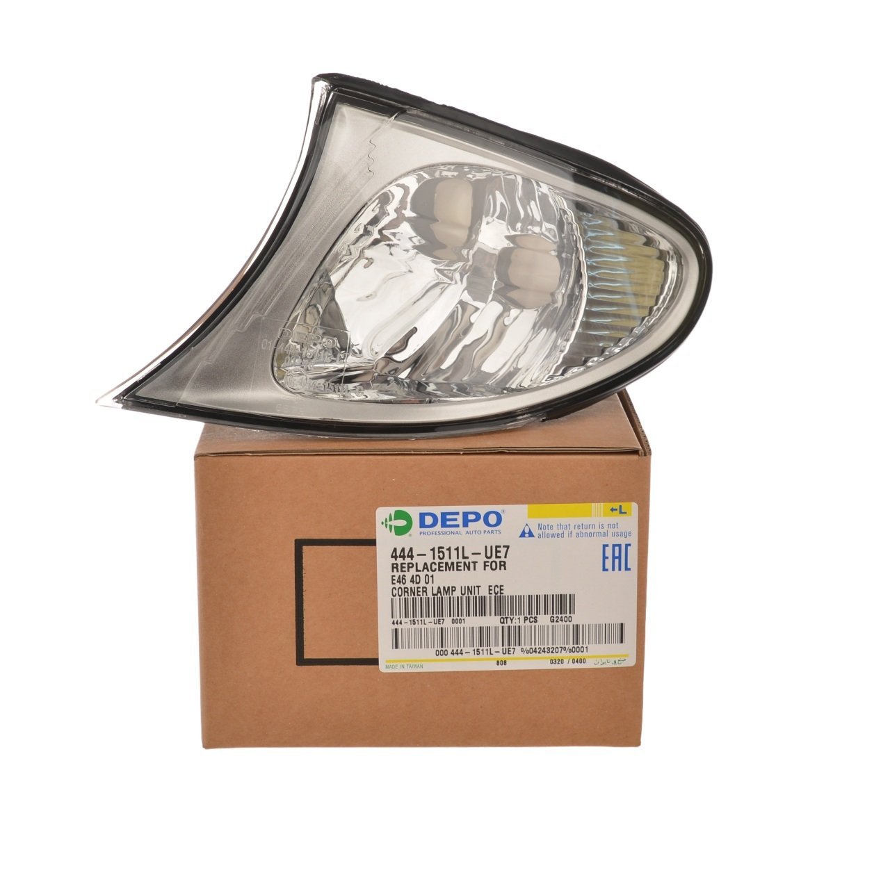 İTHAL 444-1511L-UE7 | Bmw E46 Kasa 2002-2005 Sol Titan Gri Sinyal Lambası Depo Marka