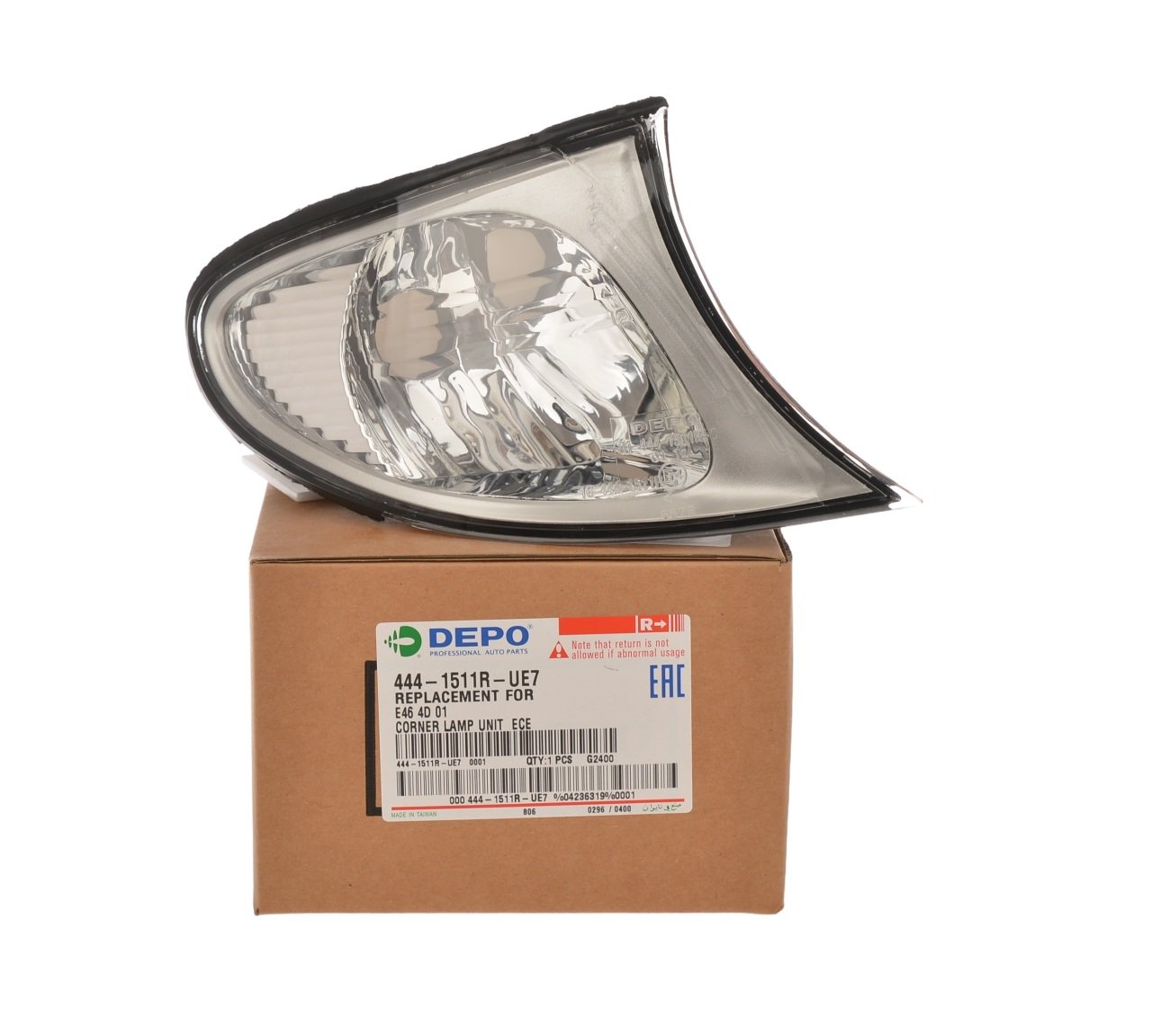 İTHAL 444-1511R-UE7 | Bmw E46 Kasa 2002-2005 Sağ Titan Gri Sinyal Lambası Depo Marka