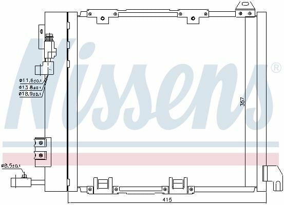 NISSENS 94385 | Klima Radyatörü Opel Astra G Zafira A Dizel