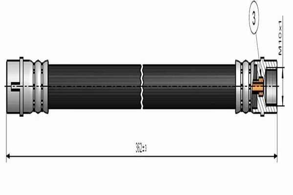 CAVO C900674A | Fren Hortumu Arka A CLAss W168 97-04 Vaneo 414 02-05 | 2 Adet