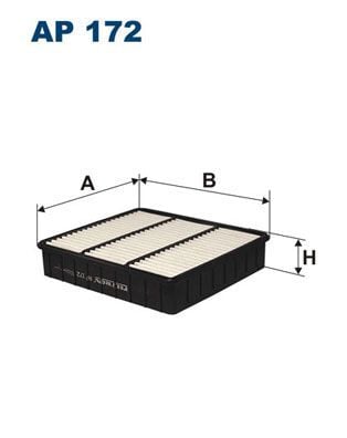 FILTRON AP172 | Hava Filtresi (Mitsubishi Colt IV 1.3 Glı 12 V 92-96)
