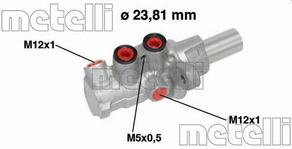 METELLI 05-0749 | Merkez Fren Ana-(Nissan Qashqai 07 / 12 Esp Aracları İçin)
