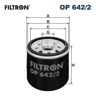 FILTRON OP642-2 | Yağ Filtresi 01-Clio.II.III-Kng-Mds-Thalia-Logan 1.2 16V