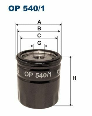 FILTRON OP540-1 | Yağ Filtresi Partner-Brl-106-206-306 1.9D-2.0Hdi