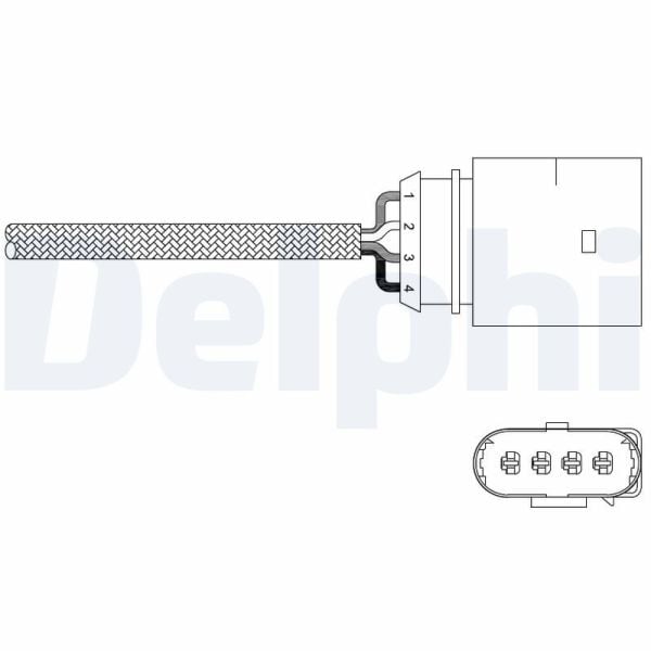 DELPHI ES20338-12B1 | Lambda Sensörü 96-01 Passat-Golf.4 1.8