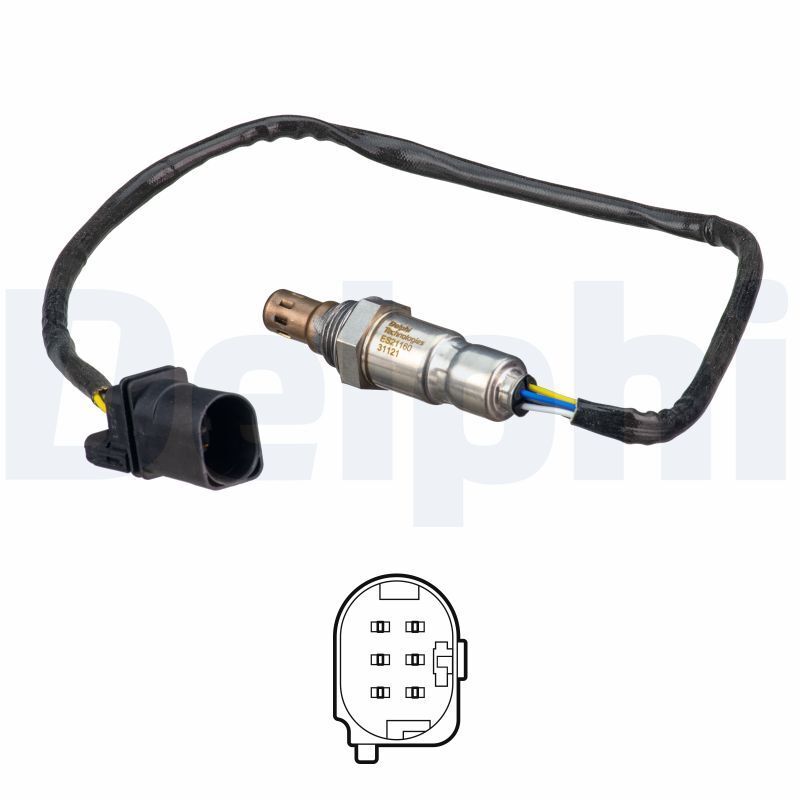 DELPHI ES21160-12B1 | Lambda Sensörü 17-Tiguan-Touran