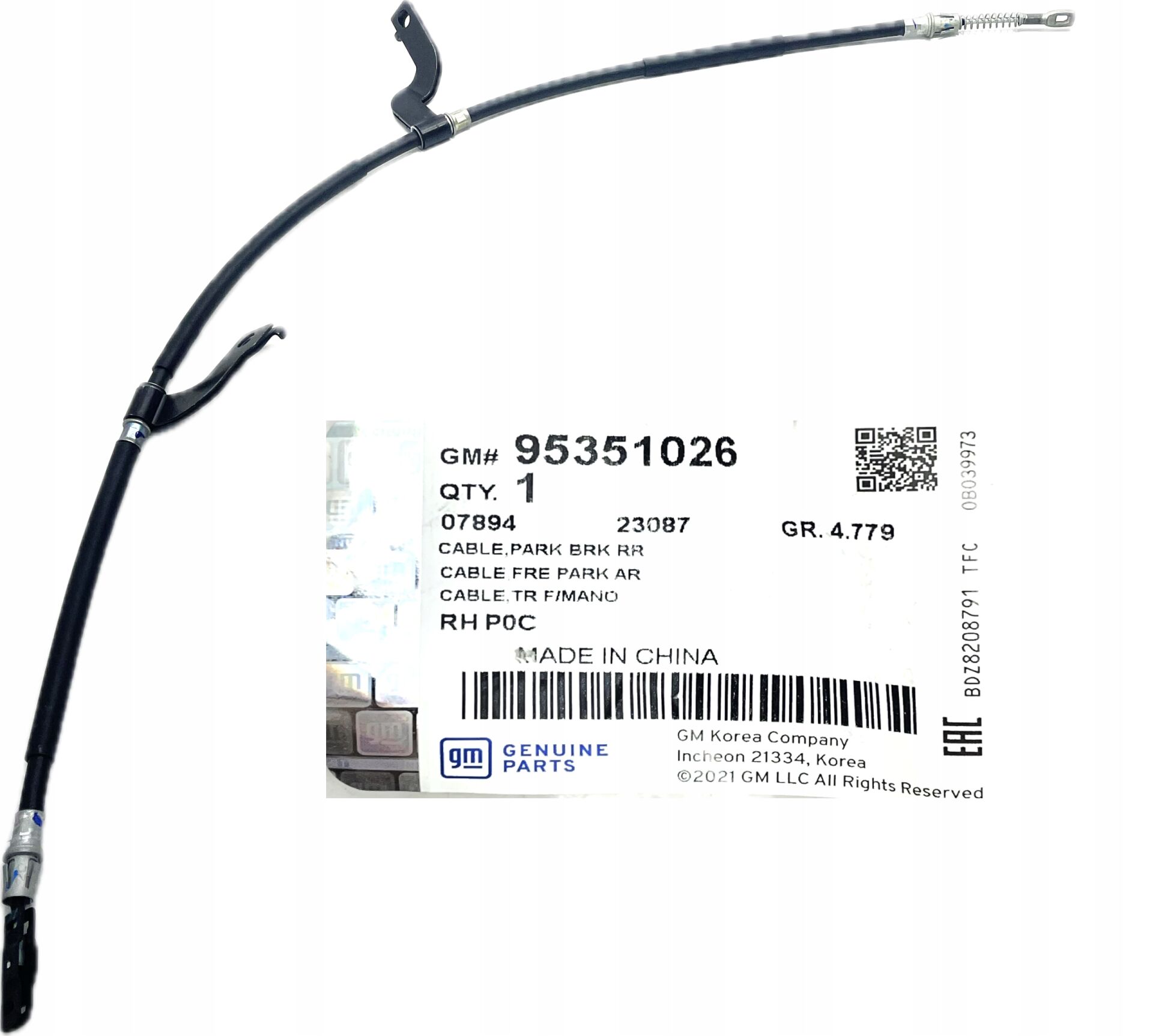 Chevrolet Captiva C140 Sağ El Fren Teli Orjinal 2012-