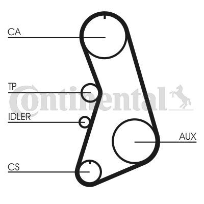 CONTINENTAL CTAM CT919 | Triger Kayışı 97-01 Passat 1.8T