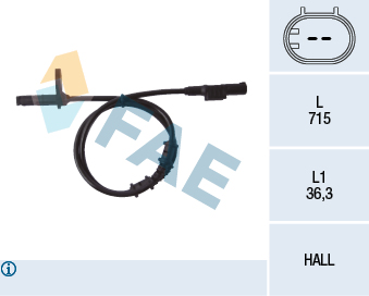 FAE 78107 | Mercedes Benz E Serisi W211 Ön Tekerlek Abs Sensörü FAE Marka