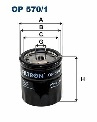 FILTRON OP570-1 | Yağ Filtresi 04-Astra.H-Vectra.C 1.6 16V *Z16xep*