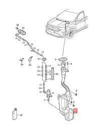 VAG / ORJINAL 2G7955453 | Volkswagen Taigo Cam Silecek Su Deposu Orijinal