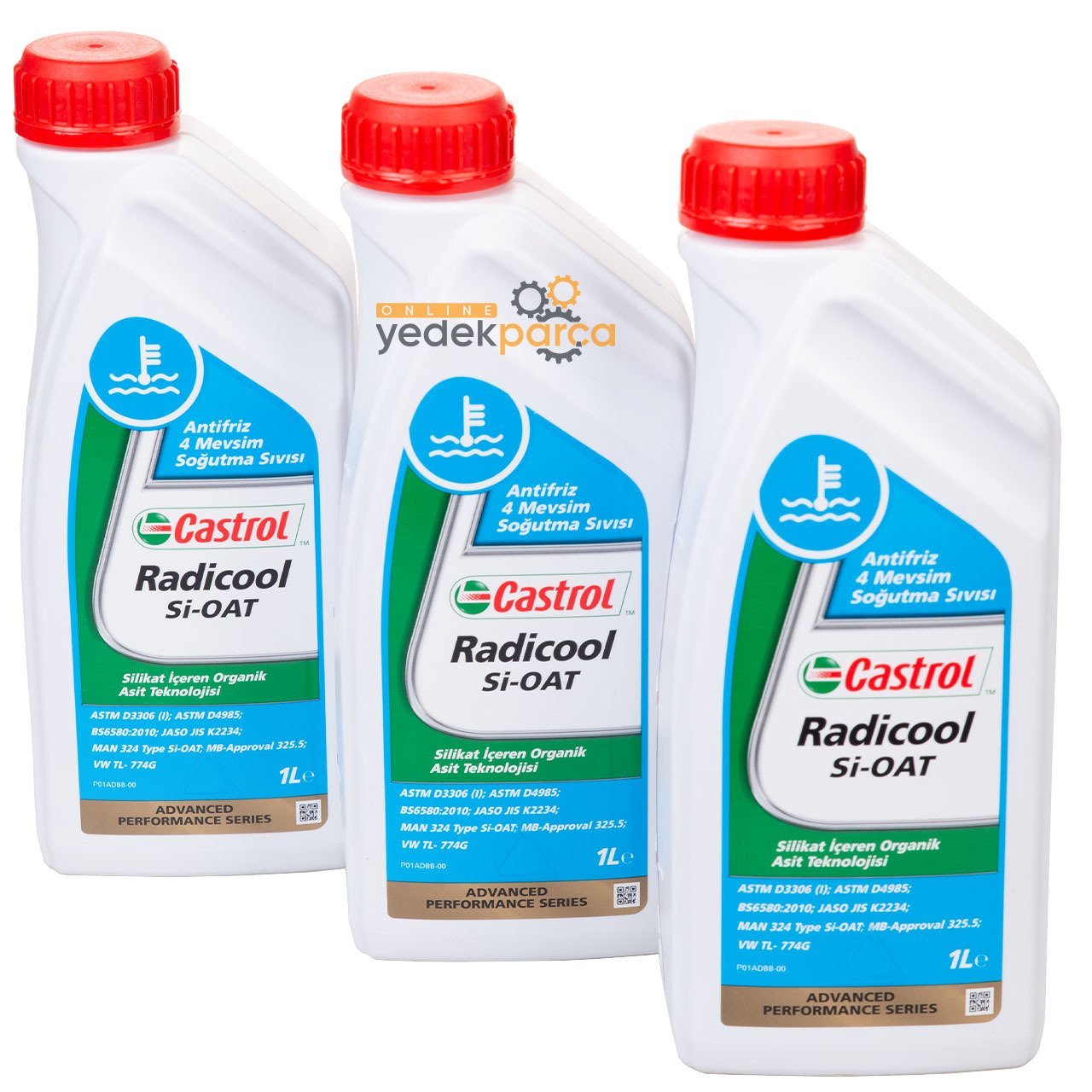 CASTROL RAD-SIOAT | Radicool SIOAT-3 Litre Organik Eflatun Antifriz (Volkswagen G13 Onaylı)