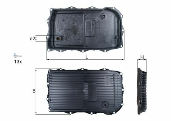 MAHLE HX184KIT | Yağ Karteri 10-1-Seri (F20-F21) 3-Seri (F30-F31) 5-Seri (F10-F11) + Os