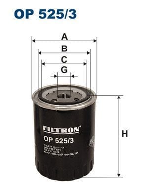FILTRON OP525-3 | Yağ Filtresi 96-03 Golf.III.IV-Passat-Polo-T.Porter.T4 1.9Tdi