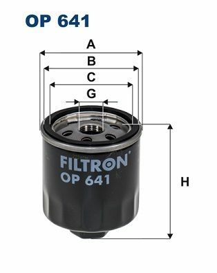FILTRON OP641 | Yağ Filtresi 99-Polo-Golf-Bora 1.4-1.6 Civatalı