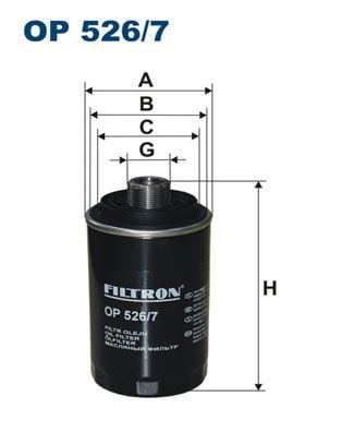 FILTRON OP526-7 | Yağ Filtresi 11-T.Porter.T6 2.0Tsi